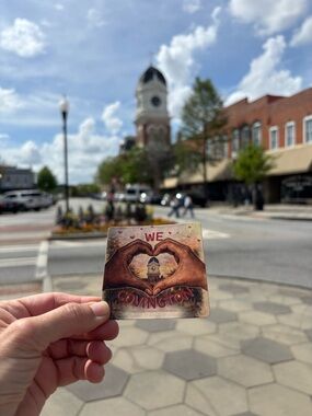 FREE w/ next Order! Covington 'We Love Covington' Decorative Magnet - Red/Brown